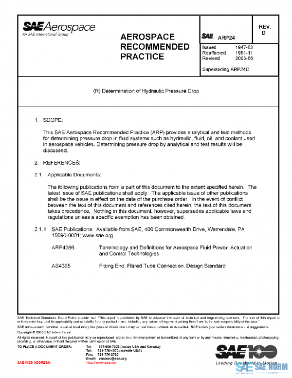 SAE ARP24D PDF SAE ARP24D PDF
