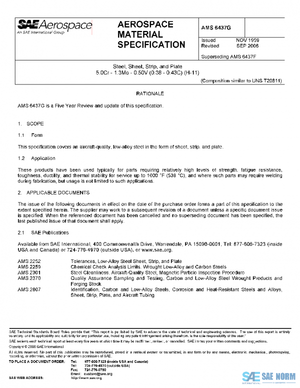 SAE AMS6437G PDF SAE AMS6437G PDF