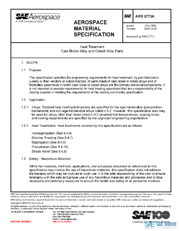 SAE AMS2773A PDF SAE AMS2773A PDF