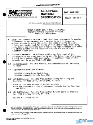 SAE MAM2300 PDF