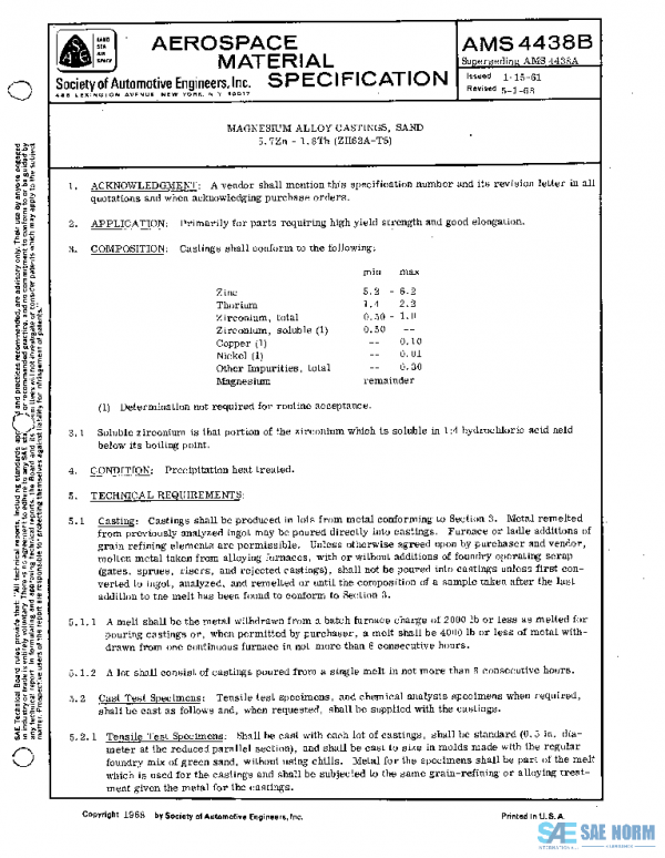 SAE AMS4438B PDF SAE AMS4438B PDF