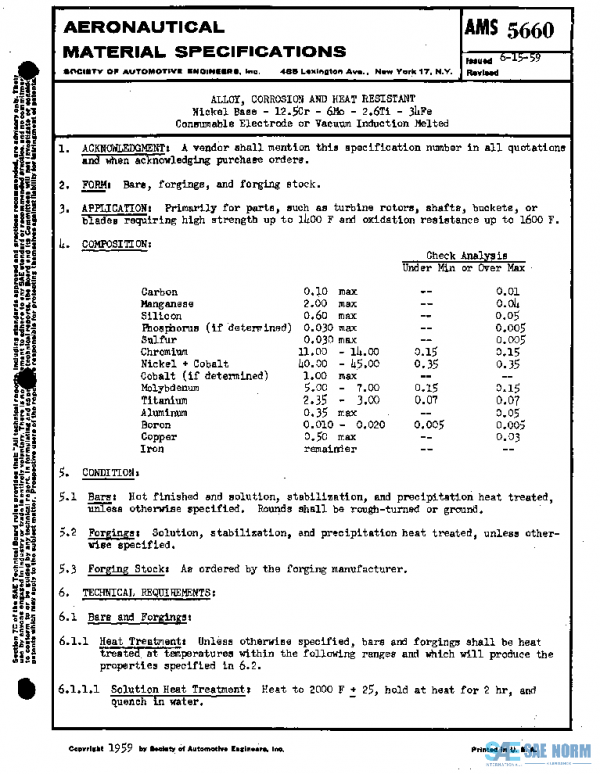 SAE AMS5660 PDF