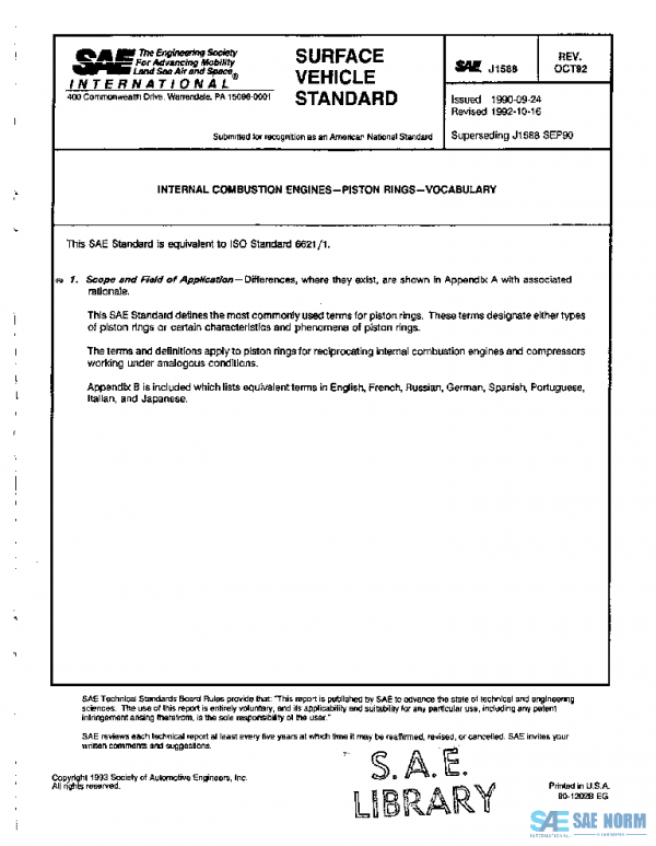 SAE J1588_199210 PDF SAE J1588_199210 PDF