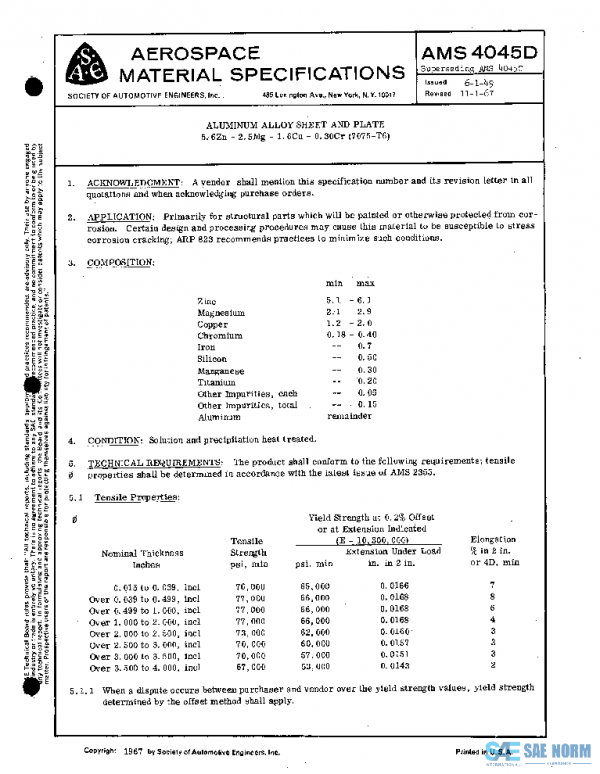 SAE AMS4045D PDF
