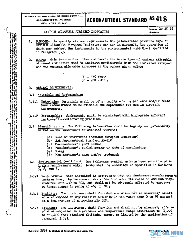 SAE AS418 PDF