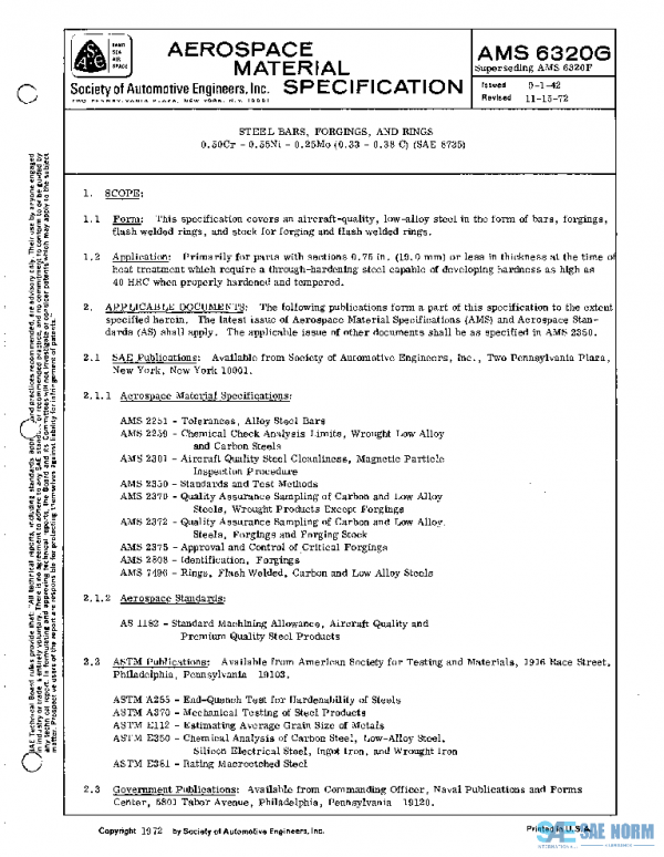 SAE AMS6320G PDF SAE AMS6320G PDF