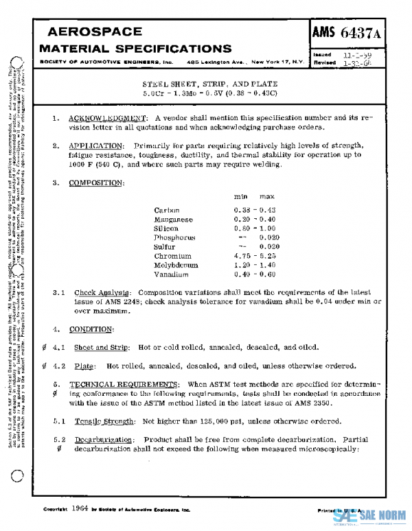SAE AMS6437A PDF