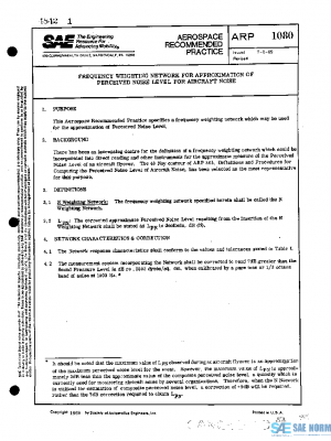 SAE ARP1080 PDF