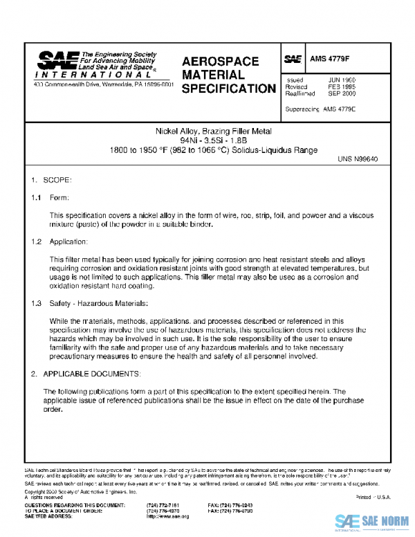 SAE AMS4779F PDF