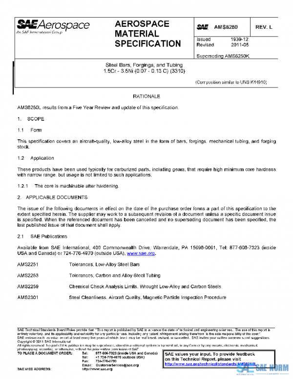 SAE AMS6250L PDF