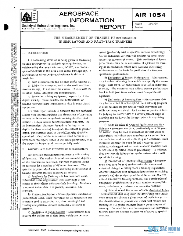 SAE AIR1054 PDF