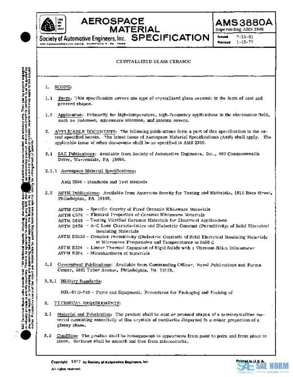 SAE AMS3880A PDF SAE AMS3880A PDF