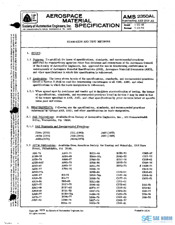 SAE AMS2350AL PDF