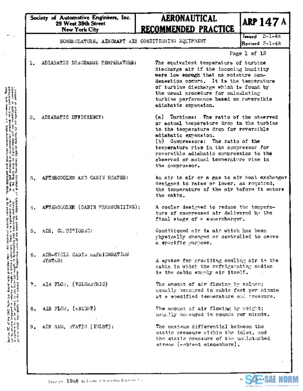 SAE ARP147A PDF