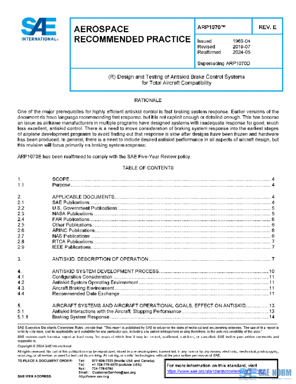 SAE ARP1070E PDF