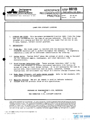 SAE ARP881B PDF