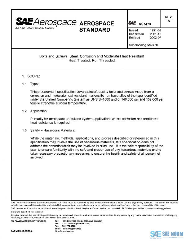 SAE AS7470A PDF