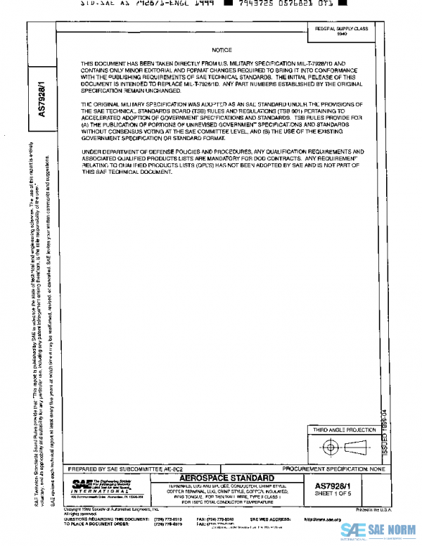 SAE AS7928/1 PDF