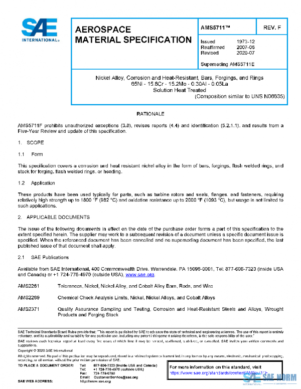 SAE AMS5711F PDF