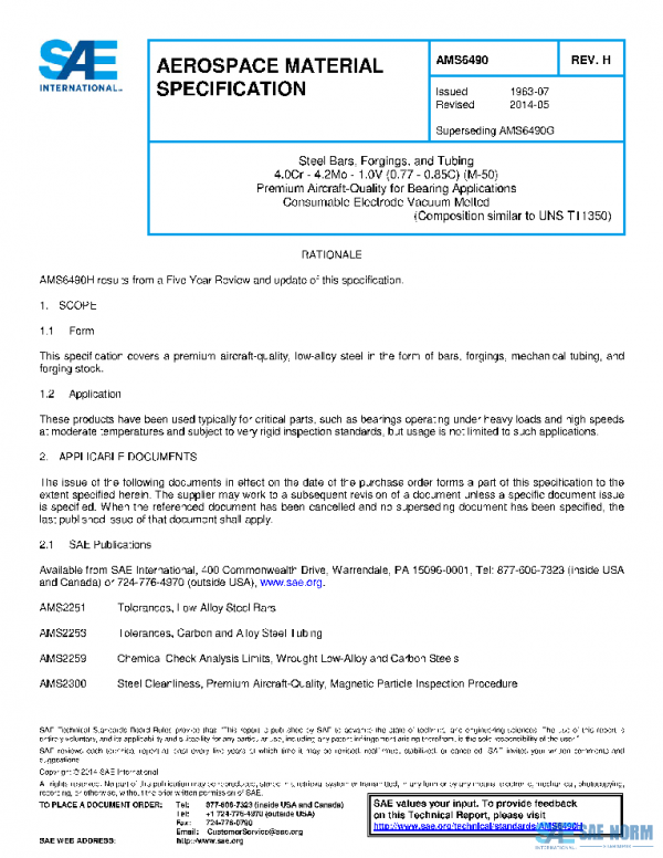 SAE AMS6490H PDF