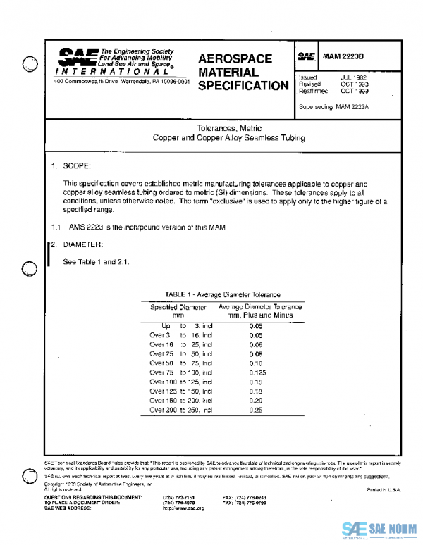 SAE MAM2223B PDF