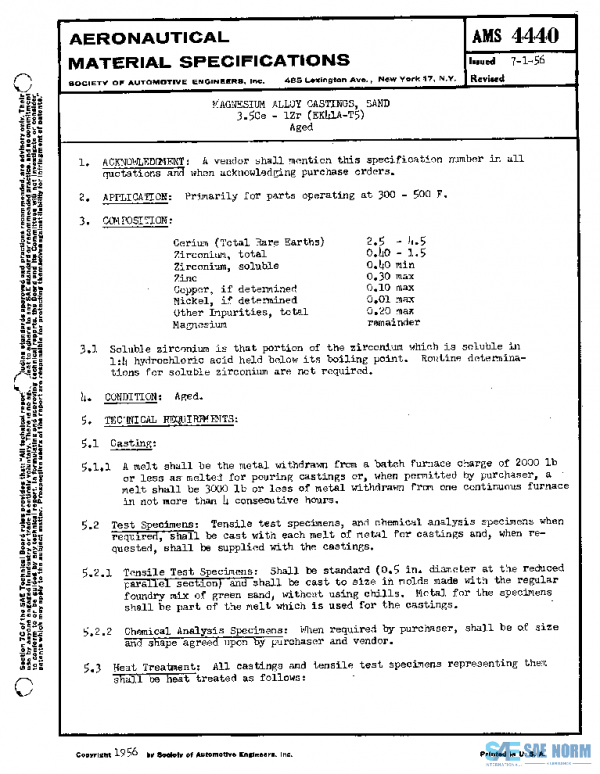 SAE AMS4440 PDF SAE AMS4440 PDF