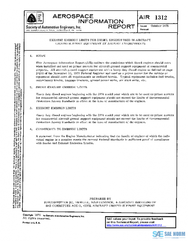 SAE AIR1312 PDF