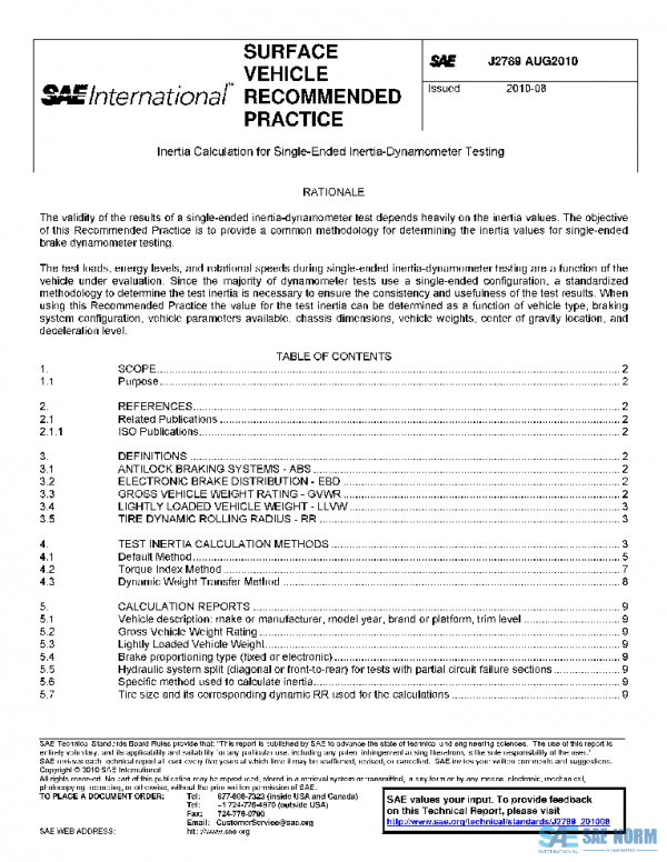 SAE J2789_201008 PDF
