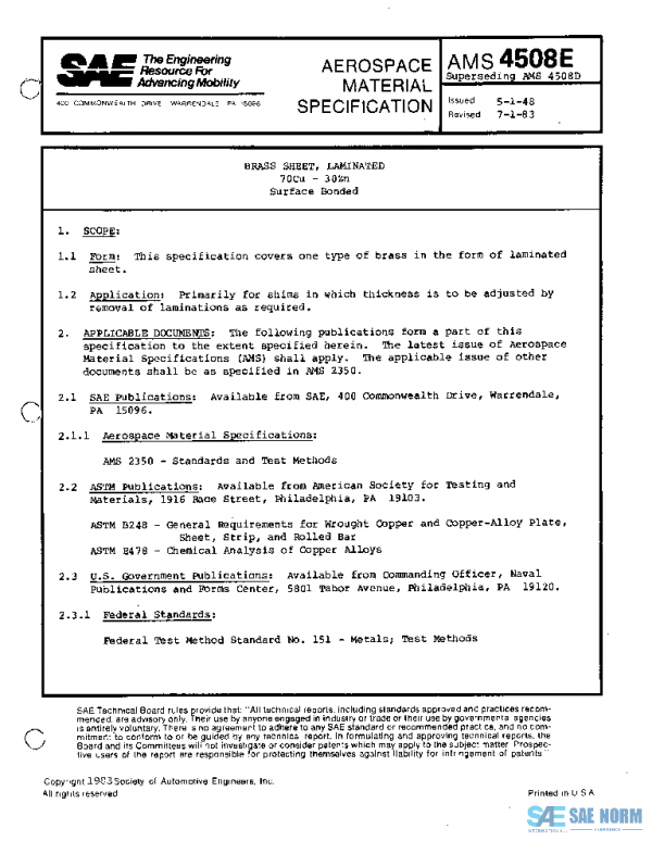 SAE AMS4508E PDF
