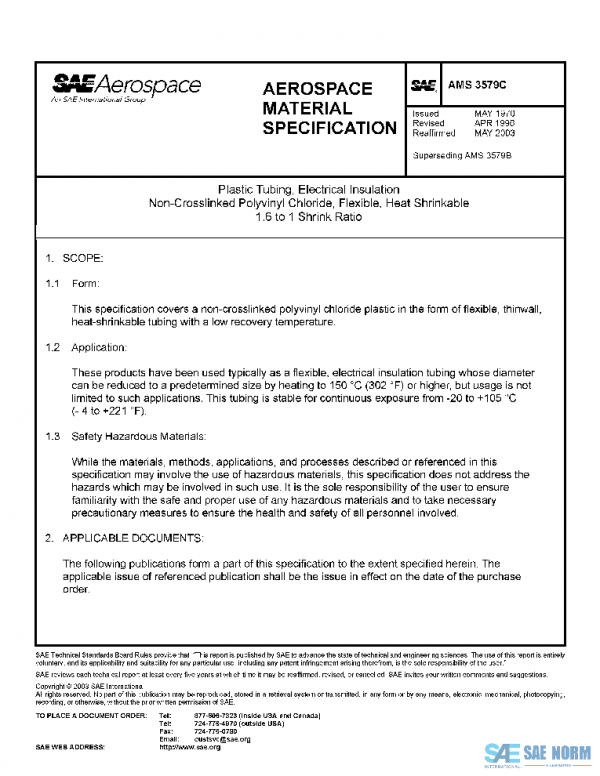 SAE AMS3579C PDF