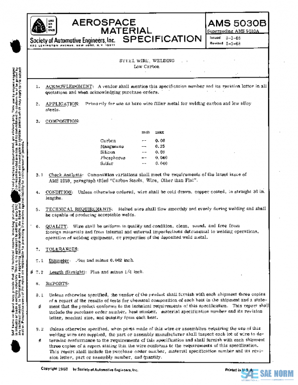SAE AMS5030B PDF