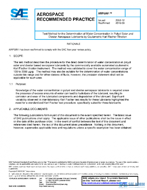 SAE ARP5991 PDF SAE ARP5991 PDF