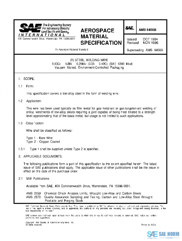 SAE AMS6456B PDF