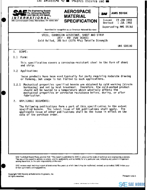 SAE AMS5519K PDF