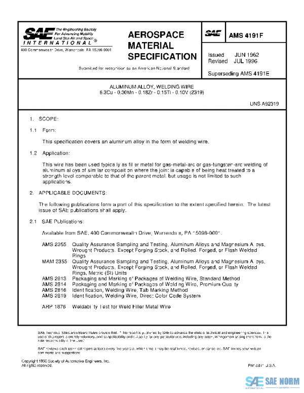 SAE AMS4191F PDF