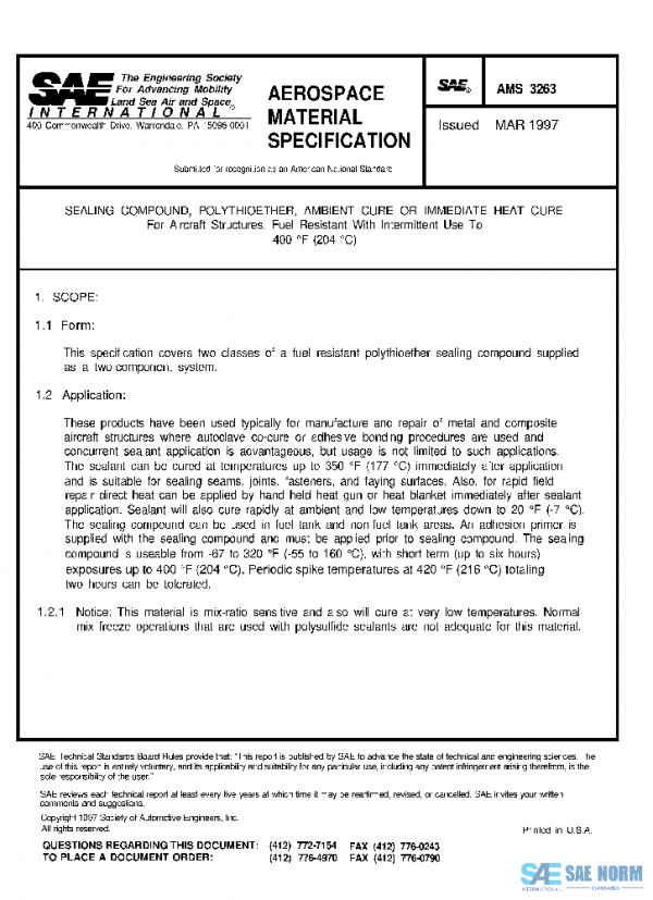 SAE AMS3263 PDF