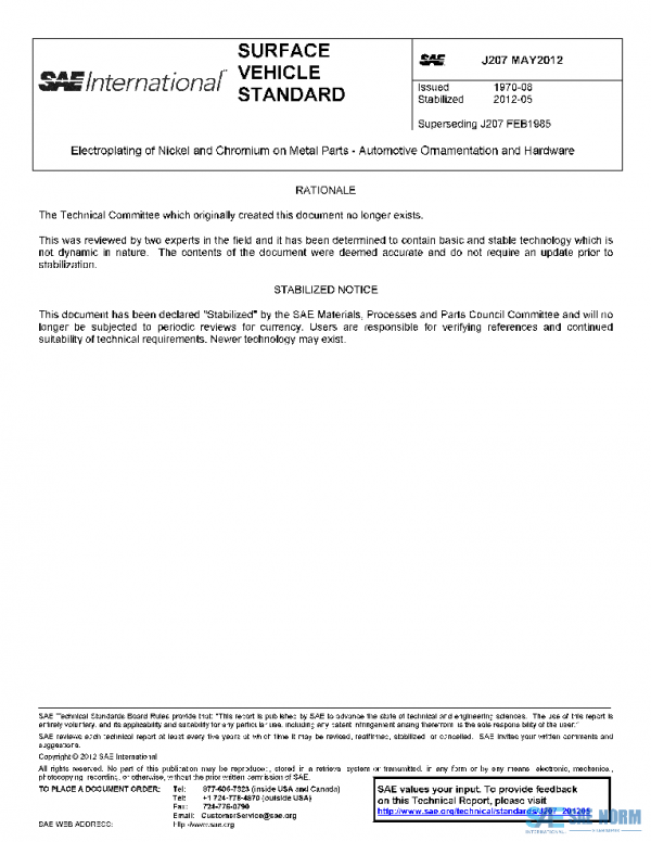 SAE J207_201205 PDF