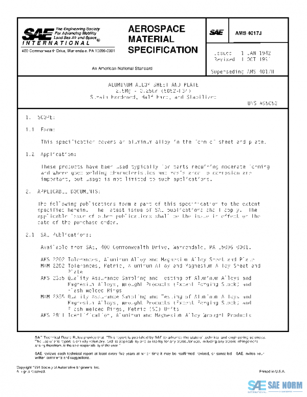 SAE AMS4017J PDF