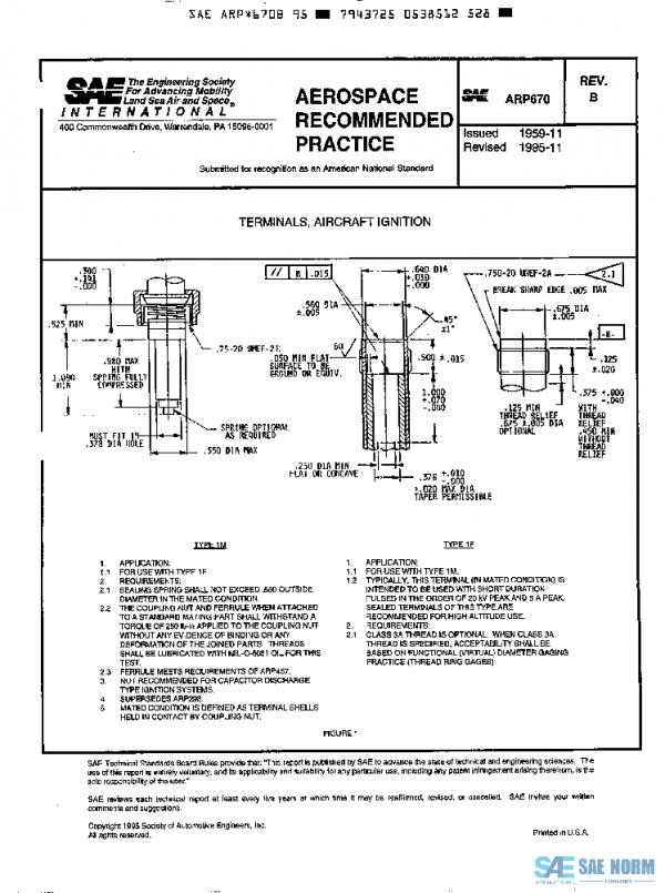 SAE ARP670B PDF