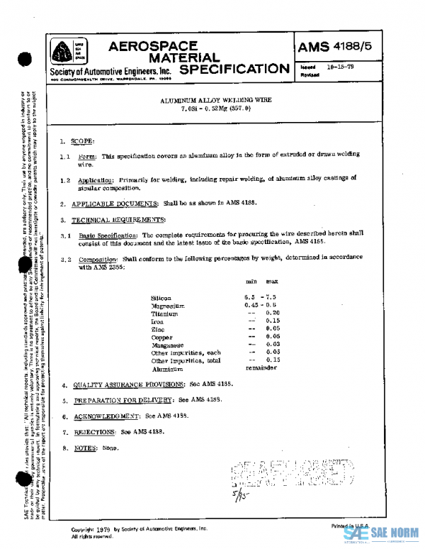 SAE AMS4188/5 PDF