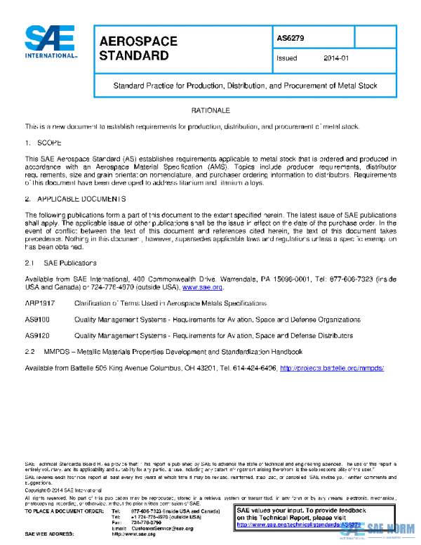 SAE AS6279 PDF