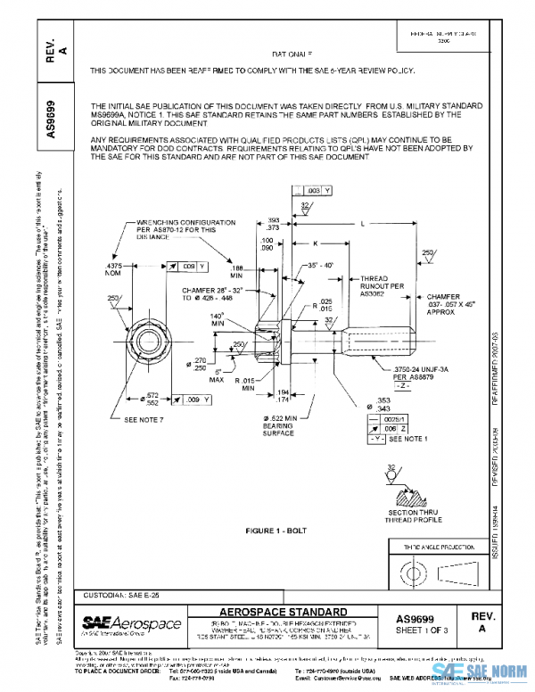 SAE AS9699A PDF SAE AS9699A PDF