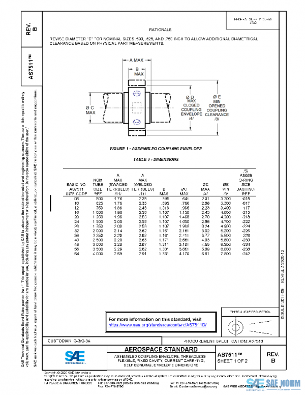 SAE AS7511B PDF SAE AS7511B PDF