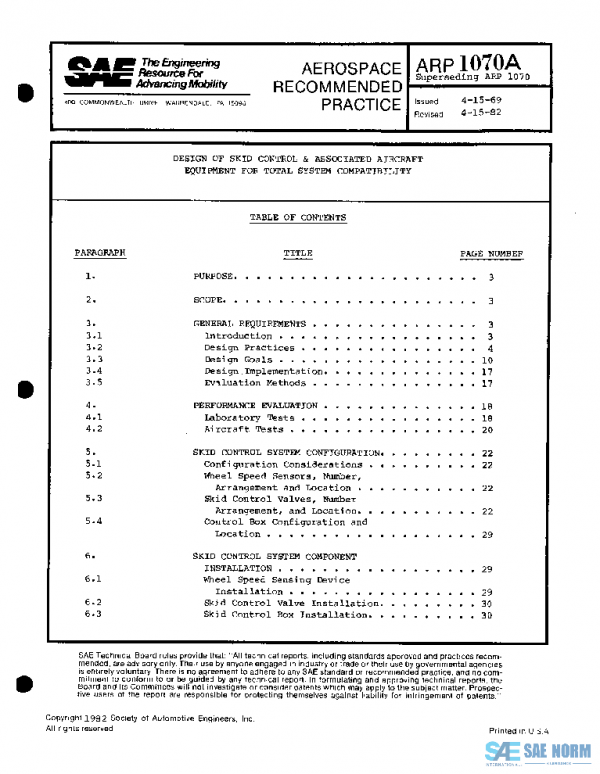 SAE ARP1070A PDF SAE ARP1070A PDF