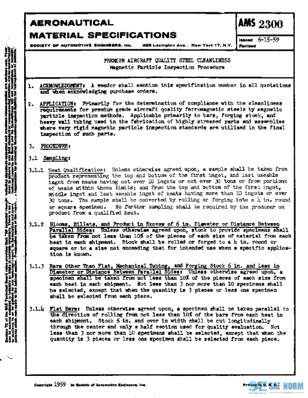 SAE AMS2300 PDF