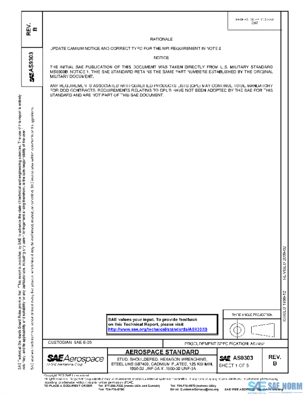 SAE AS9303B PDF