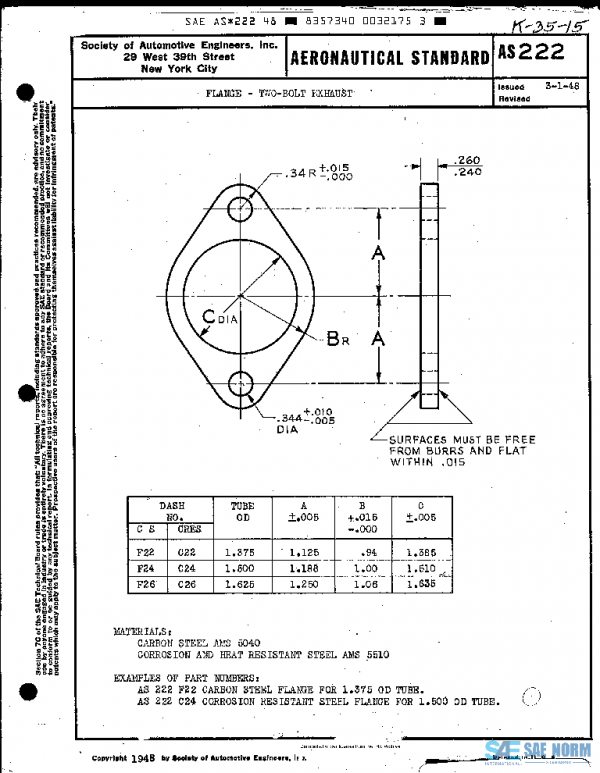 SAE AS222 PDF