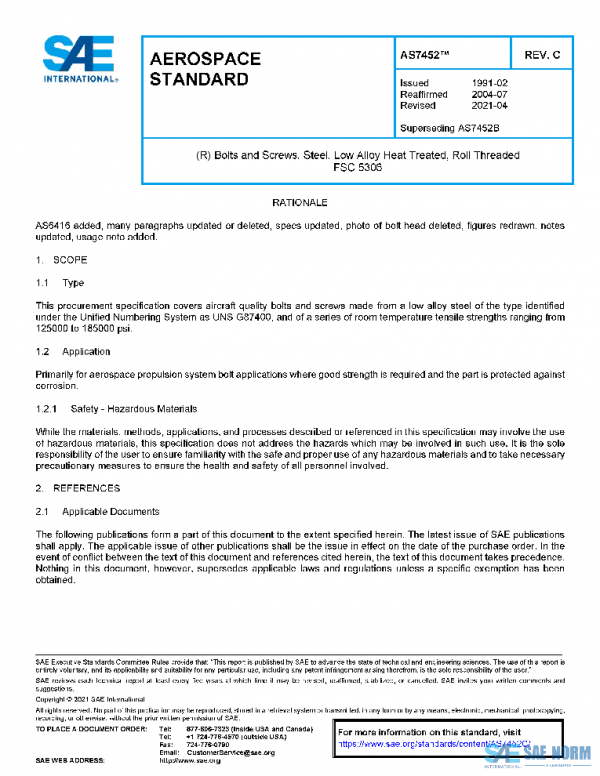 SAE AS7452C PDF SAE AS7452C PDF