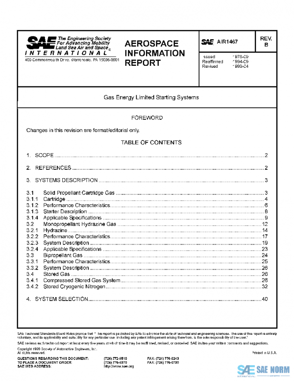 SAE AIR1467B PDF SAE AIR1467B PDF