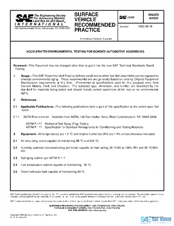 SAE J2100_199208 PDF